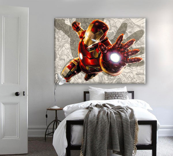IRONMAN - Fumetto - Quadro Canvas su telaio in legno - PlastiWood (14555221)