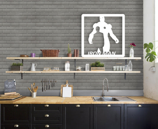 IRONMAN - Quadro moderno in pvc solido 48 x 48cm - PlastiWood (14555223)