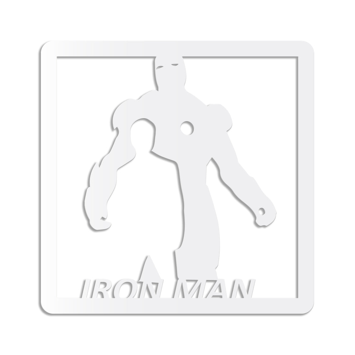 IRONMAN - Quadro moderno in pvc solido 48 x 48cm - PlastiWood (14555225)