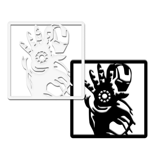 IRONMAN MANO - Quadro moderno in pvc solido 48 x 48cm - PlastiWood (14555227)