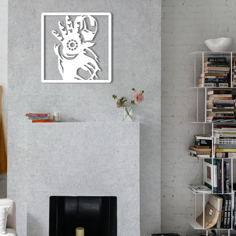 IRONMAN MANO - Quadro moderno in pvc solido 48 x 48cm - PlastiWood (14555228)