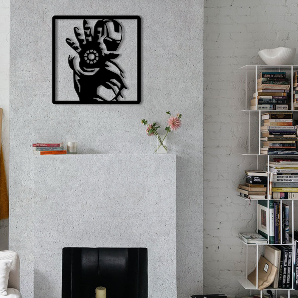 IRONMAN MANO - Quadro moderno in pvc solido 48 x 48cm - PlastiWood (14555229)