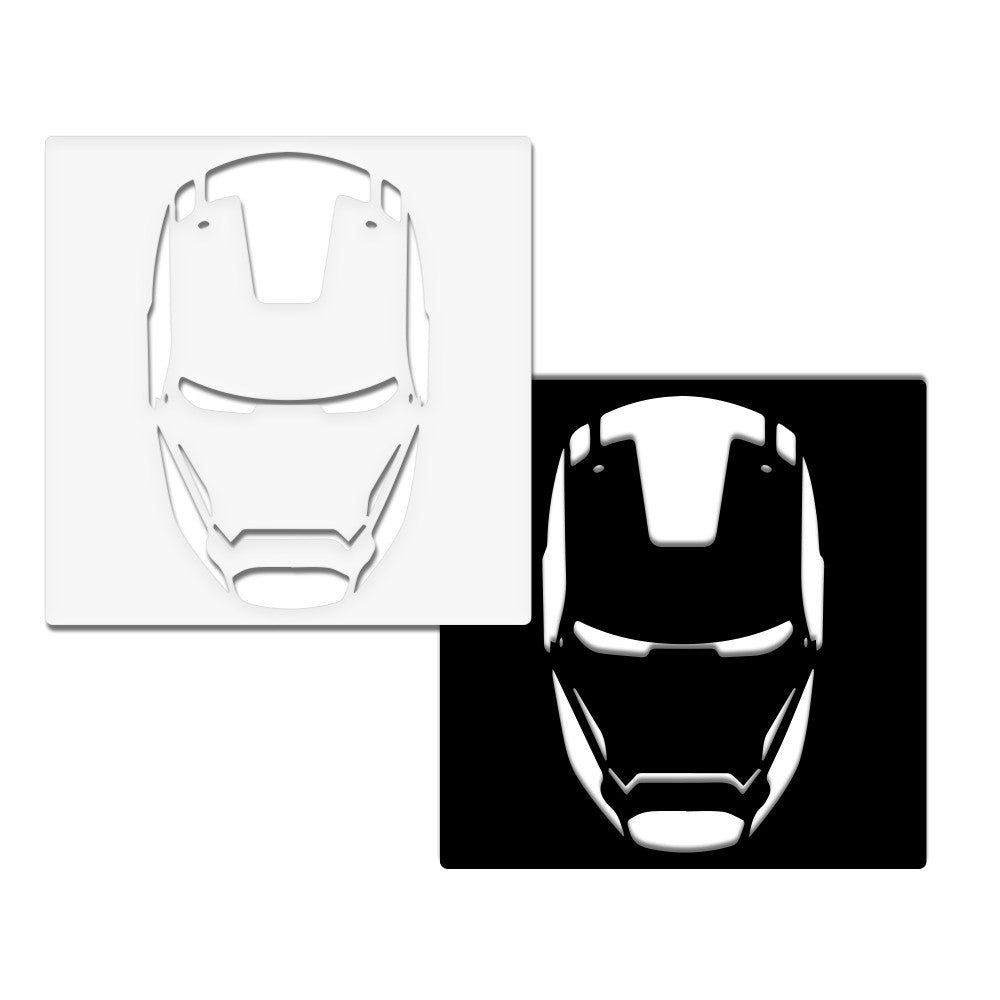 IRONMAN MASK- Quadro moderno in pvc solido 48 x 48cm - PlastiWood (14555232)