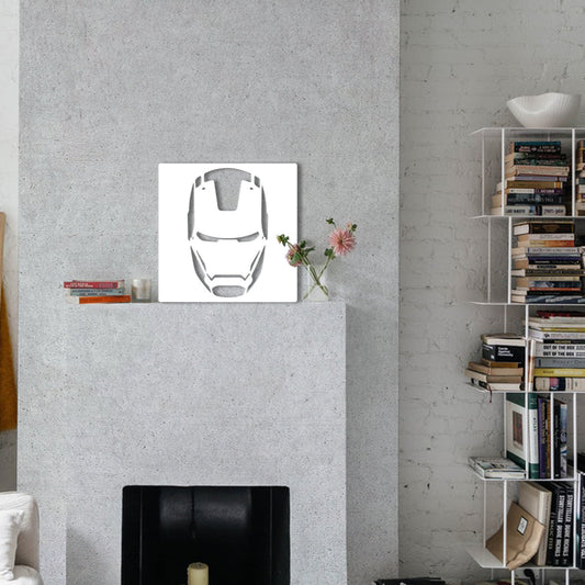 IRONMAN MASK- Quadro moderno in pvc solido 48 x 48cm - PlastiWood (14555233)