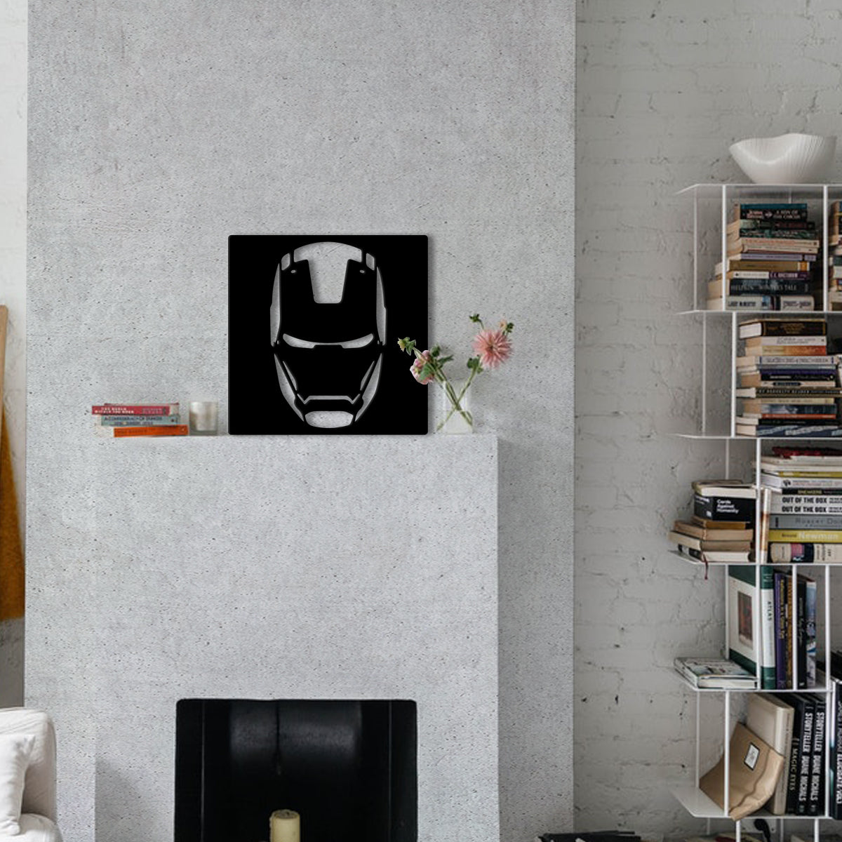 IRONMAN MASK- Quadro moderno in pvc solido 48 x 48cm - PlastiWood (14555234)