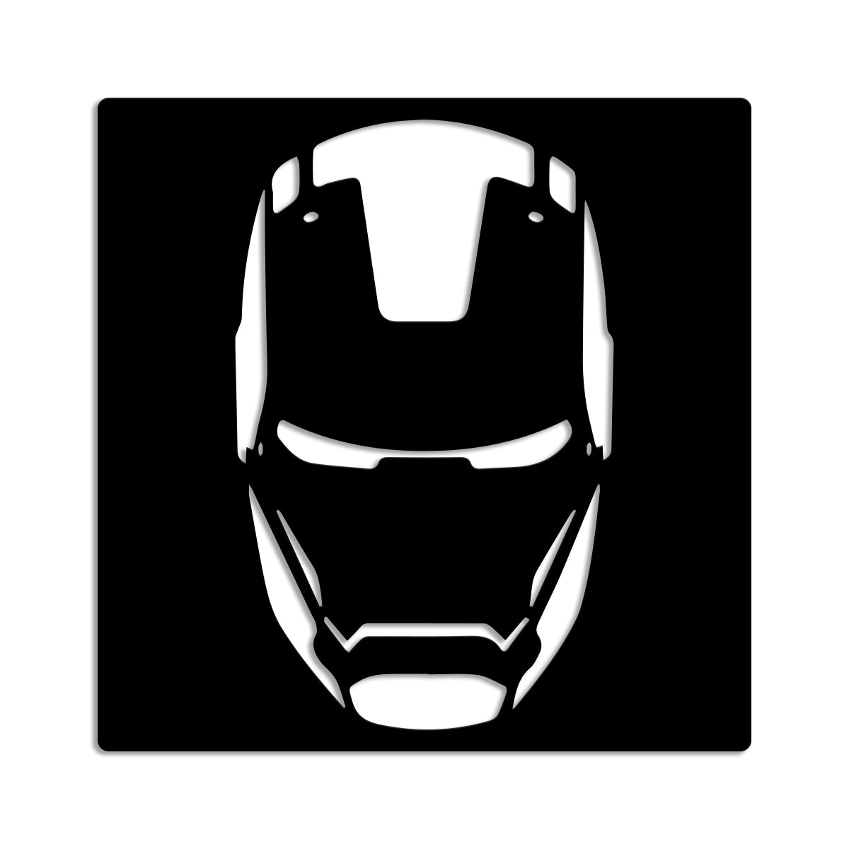 IRONMAN MASK- Quadro moderno in pvc solido 48 x 48cm - PlastiWood (14555236)