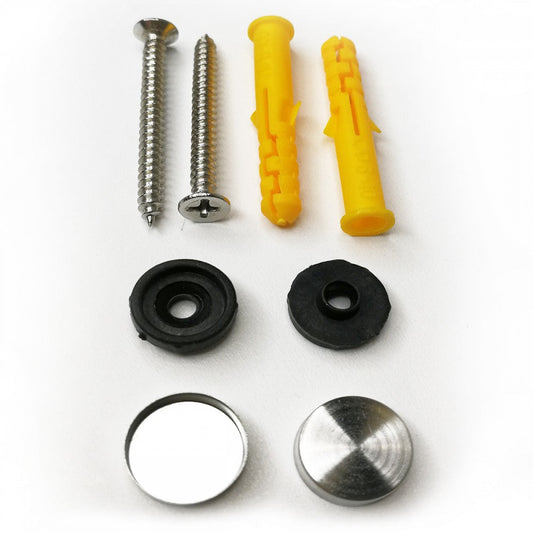 Kit completo - Viti, Placche copri-viti e Stop da muro - PlastiWood (14555306)