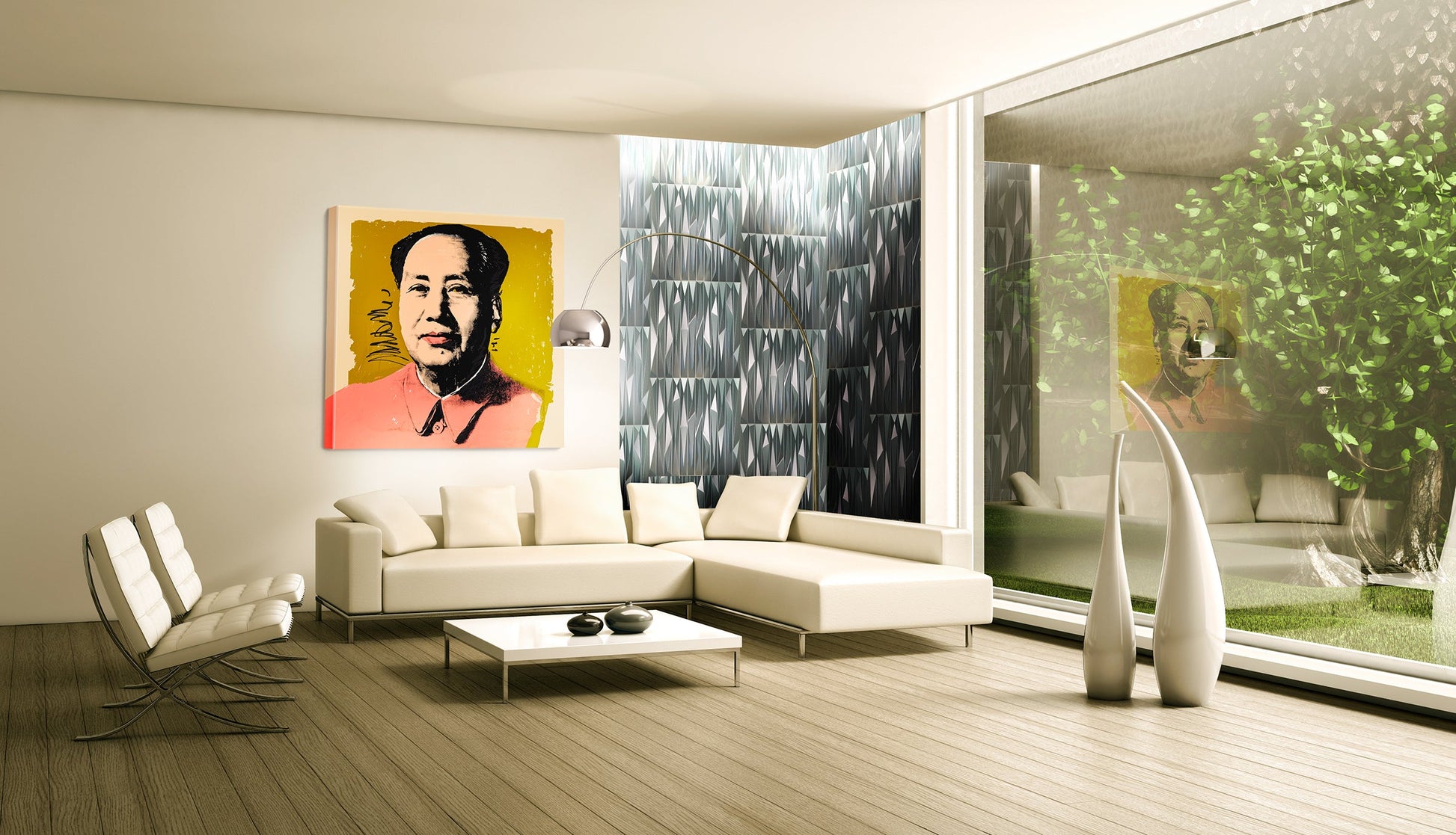 KRIPTON grigio-metal-opaco - Pannello parete in PVC a rilievo 3D - 50cmX50cm - 1 Pz - PlastiWood (14555350)