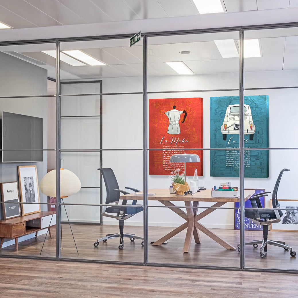 LA MOKA - Made in Italy - Quadro stampato su Canvas e montato su telaio in legno - PlastiWood (14555400)