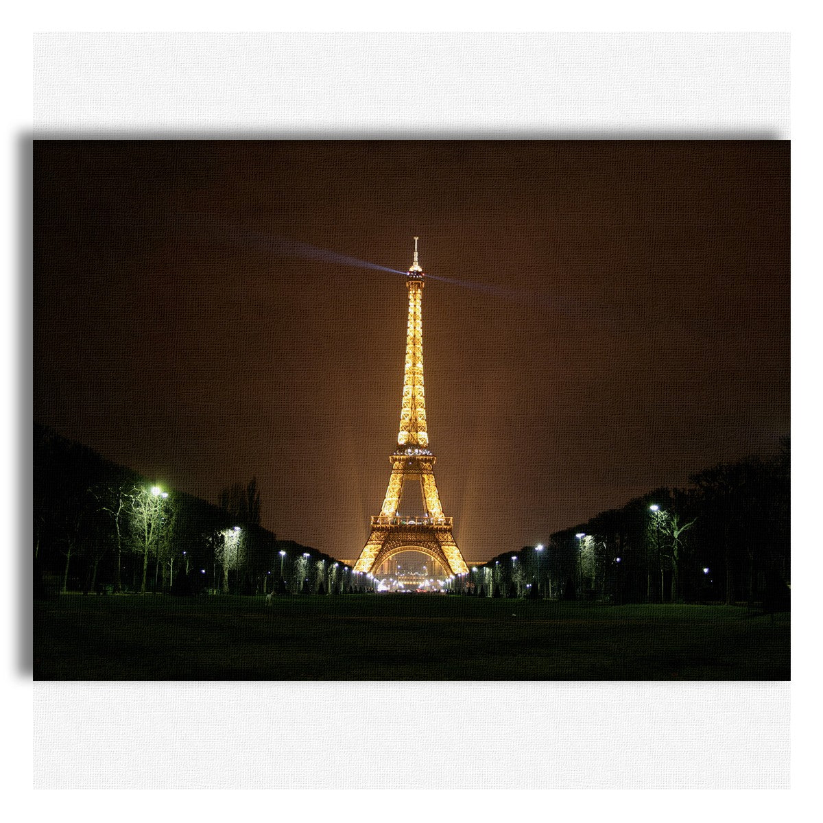 LA TORRE EIFFEL PARIGI Night - Quadro Canvas su telaio in legno - PlastiWood (14555417)