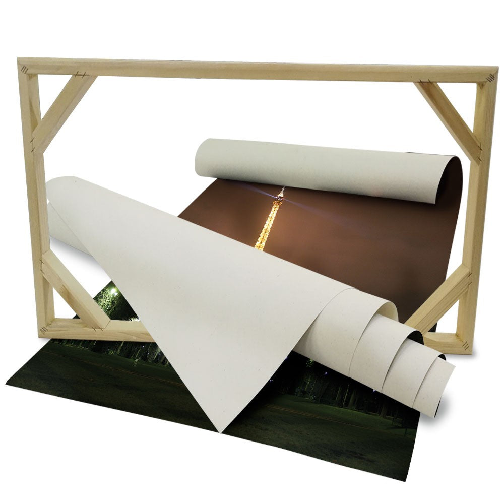 LA TORRE EIFFEL PARIGI Night - Quadro Canvas su telaio in legno - PlastiWood (14555419)