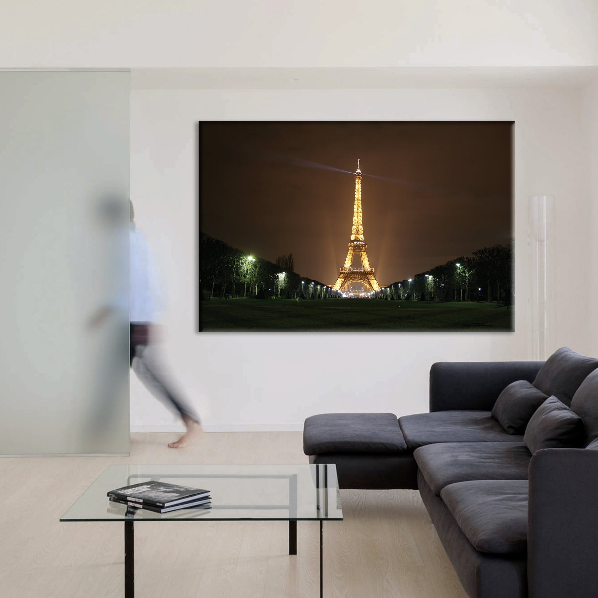 LA TORRE EIFFEL PARIGI Night - Quadro Canvas su telaio in legno - PlastiWood (14555420)