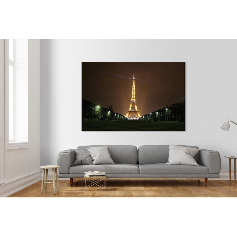LA TORRE EIFFEL PARIGI Night - Quadro Canvas su telaio in legno - PlastiWood (14555421)