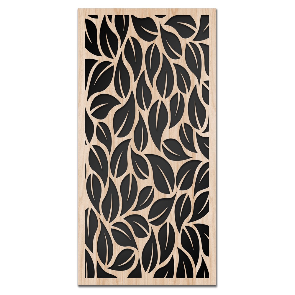 LEAVES - Quadro arredo LASERCUT composito Legno e PVC - PlastiWood (14555581)