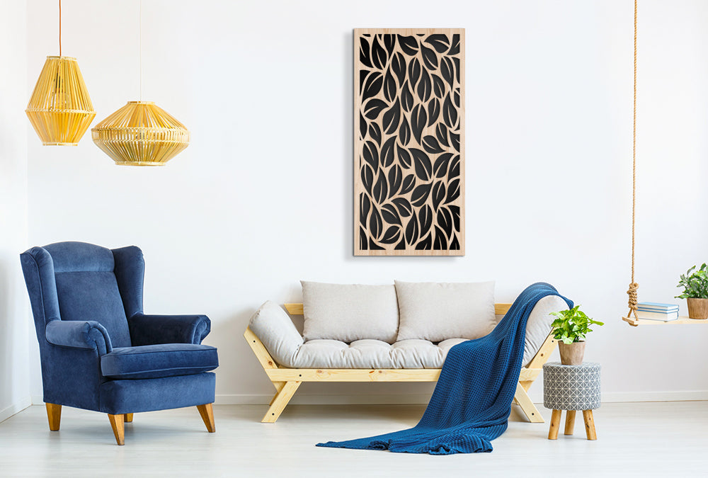 LEAVES - Quadro arredo LASERCUT composito Legno e PVC - PlastiWood (14555582)