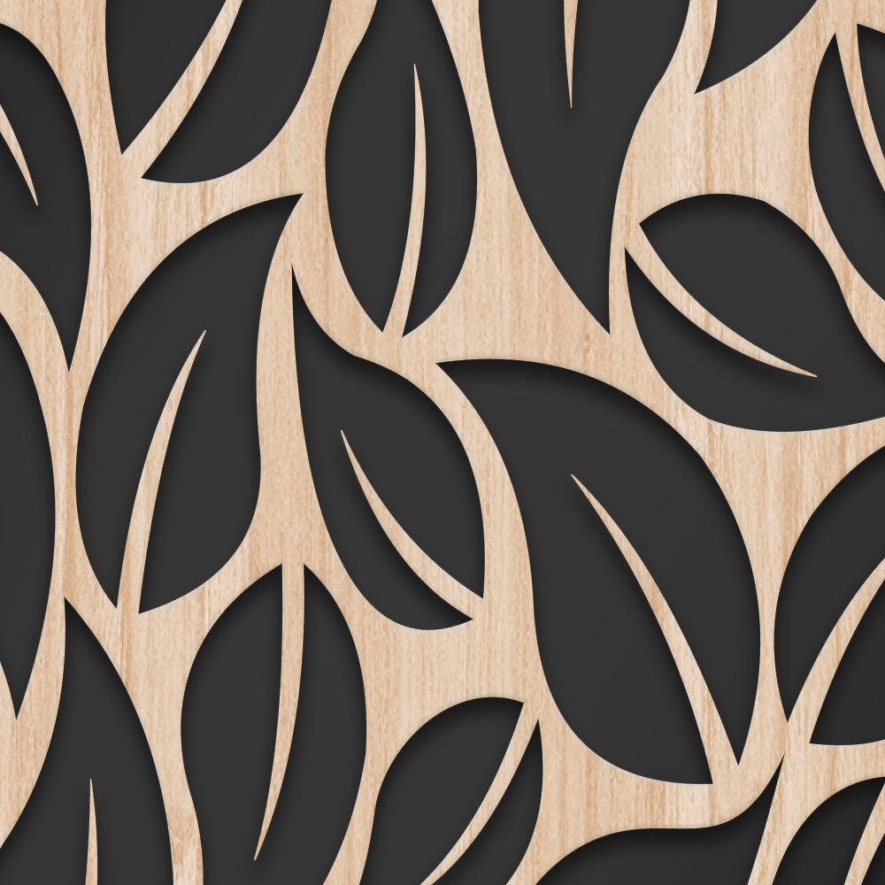 LEAVES - Quadro arredo LASERCUT composito Legno e PVC - PlastiWood (14555584)