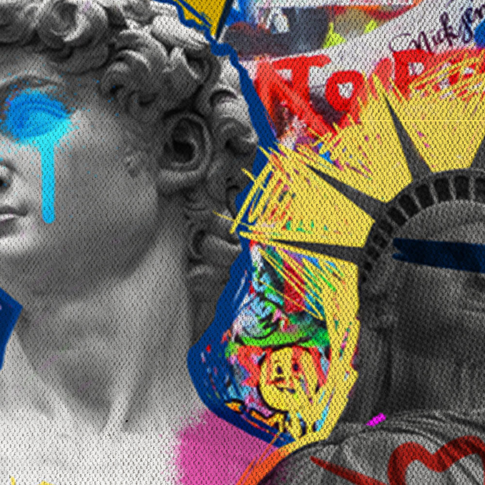 Libertygrunge -  Quadro Canvas Contemporaneo su telaio in legno - PlastiWood (14555611)