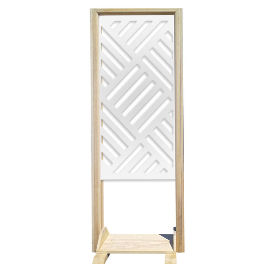 LINEAR MILL - Separè - Paravento modulabile - 70x190cm - in Legno e PVC - PlastiWood (14555646)