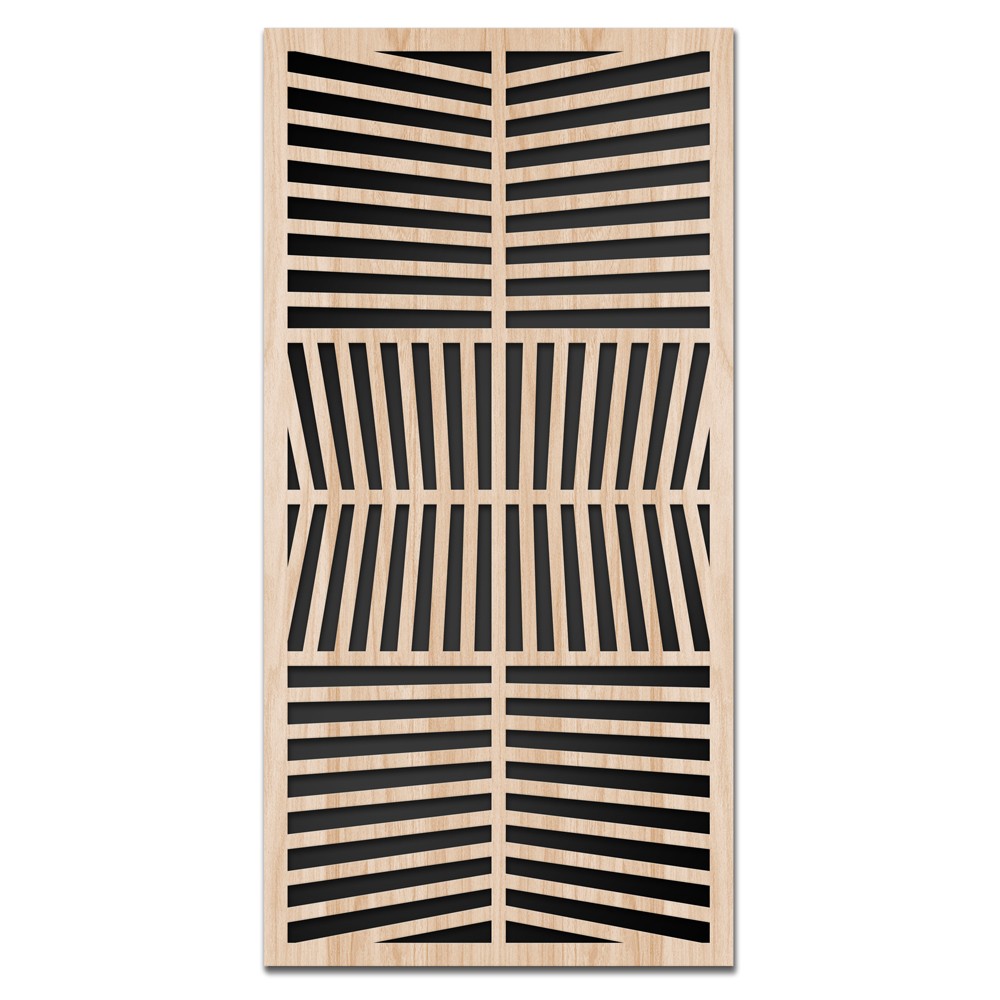 LINES - Quadro arredo LASERCUT composito Legno e PVC - PlastiWood (14555652)