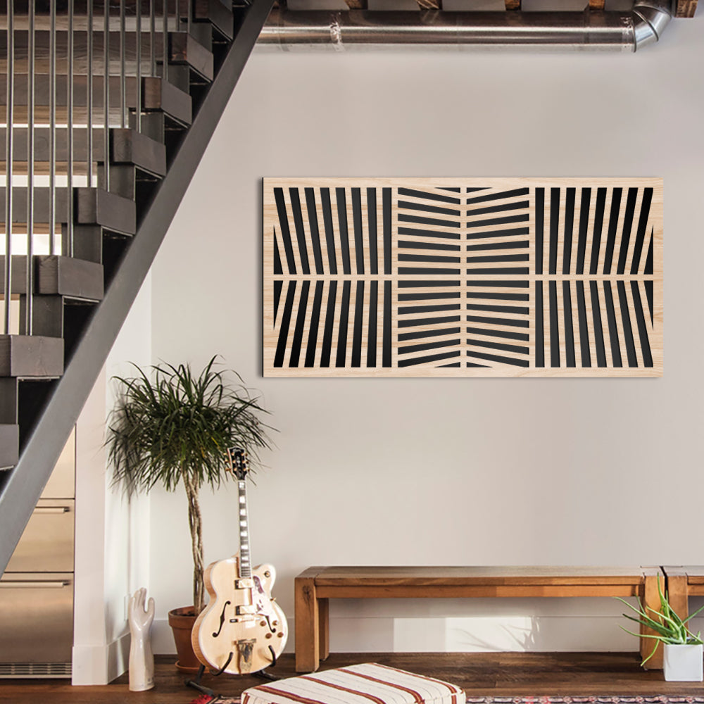 LINES - Quadro arredo LASERCUT composito Legno e PVC - PlastiWood (14555653)