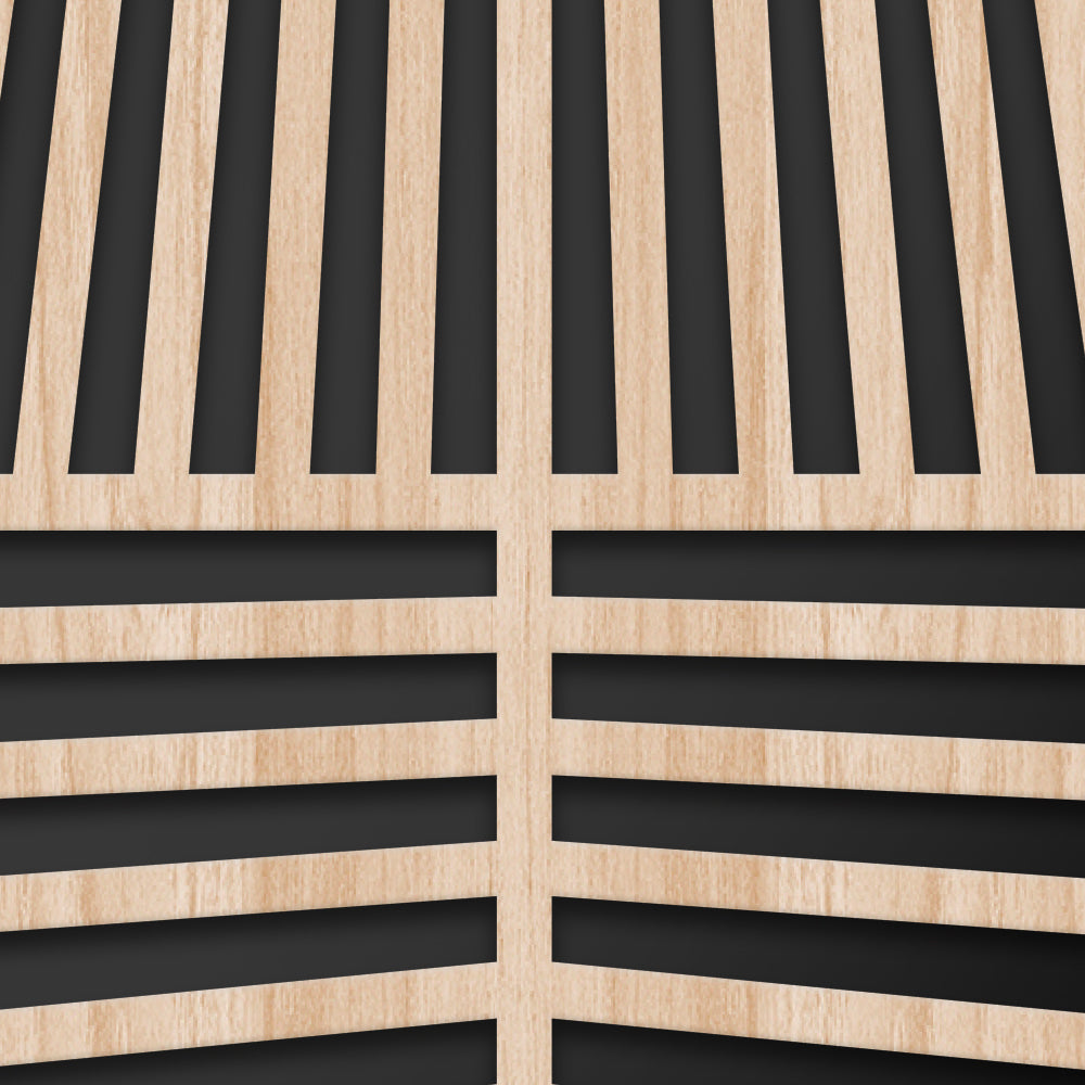 LINES - Quadro arredo LASERCUT composito Legno e PVC - PlastiWood (14555655)