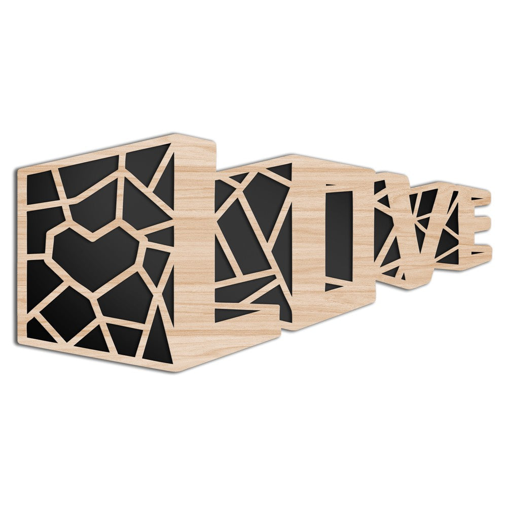 LOVE - Quadro arredo LASERCUT composito Legno e PVC - PlastiWood (14555675)