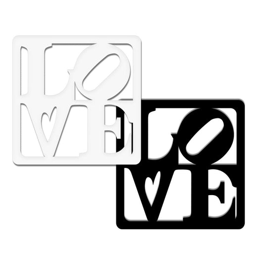 LOVE - Quadro moderno in pvc solido 48 x 48cm - PlastiWood