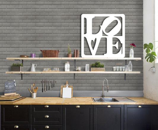 LOVE - Quadro moderno in pvc solido 48 x 48cm - PlastiWood (14555679)