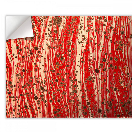 MARBLED PAPER - RED - Pellicola adesiva in PVC finitura opaca - PlastiWood