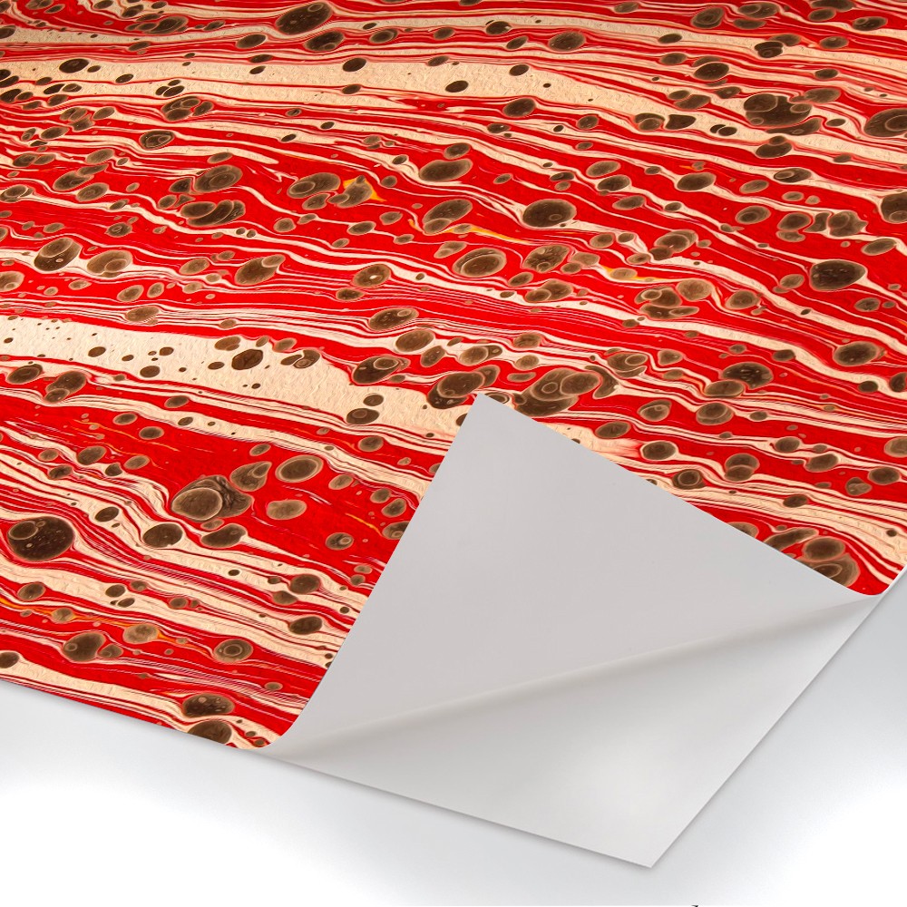 MARBLED PAPER - RED - Pellicola adesiva in PVC finitura opaca - PlastiWood (14555854)