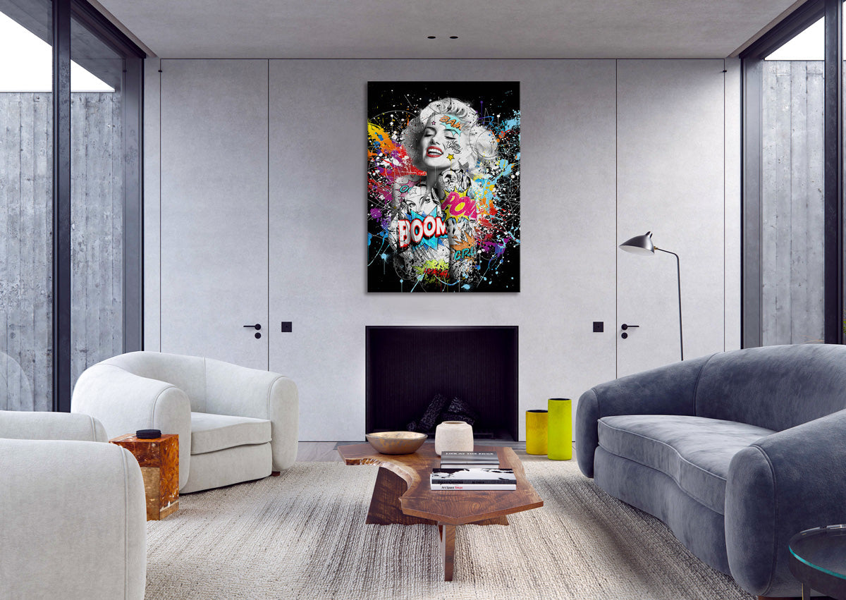 MaryPop -  Quadro Canvas Contemporaneo su telaio in legno - PlastiWood (14555879)