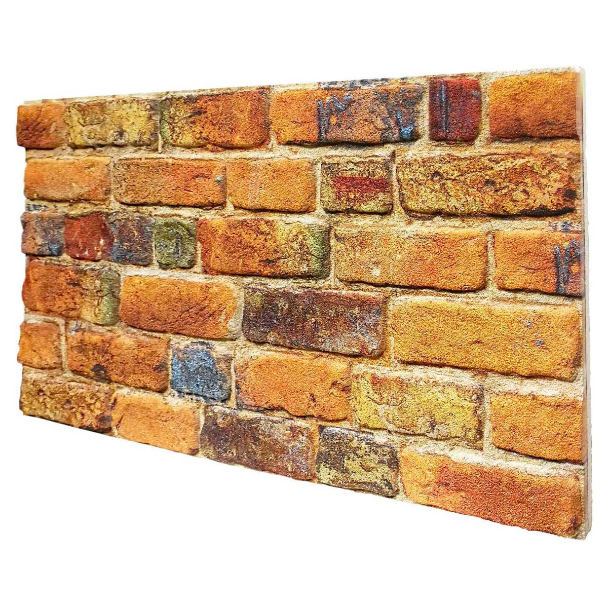 MATTONCINO COPPER pannello finto mattone in EPS Resinato Misura 100x50 Cm spessore 2 cm - PlastiWood (14555902)