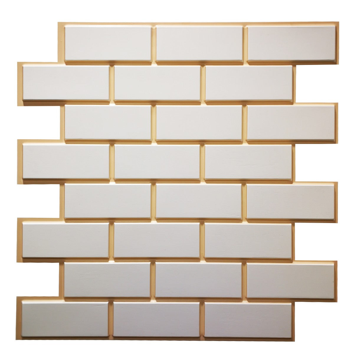 MELROSE - Pannello per parete in PVC a rilievo 3D - 60cmX60cm - PlastiWood (14555966)