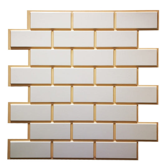 MELROSE - Pannello per parete in PVC a rilievo 3D - 60cmX60cm - PlastiWood (14555966)