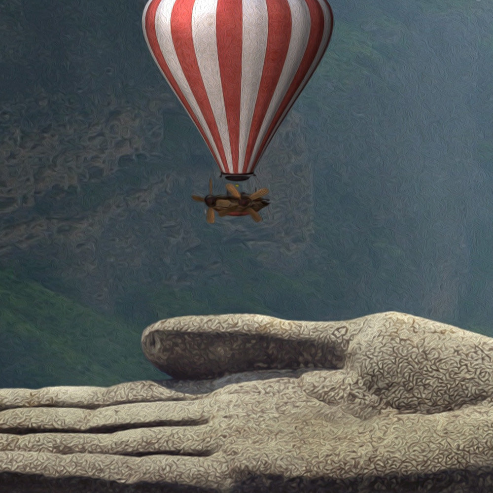 MONGOLFIERA IN MANO- POSTER in PVC da 3mm - PlastiWood (14556109)