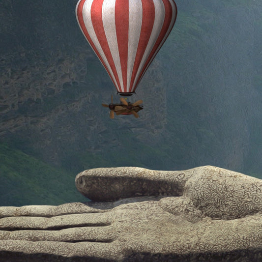 MONGOLFIERA IN MANO- POSTER in PVC da 3mm - PlastiWood (14556109)