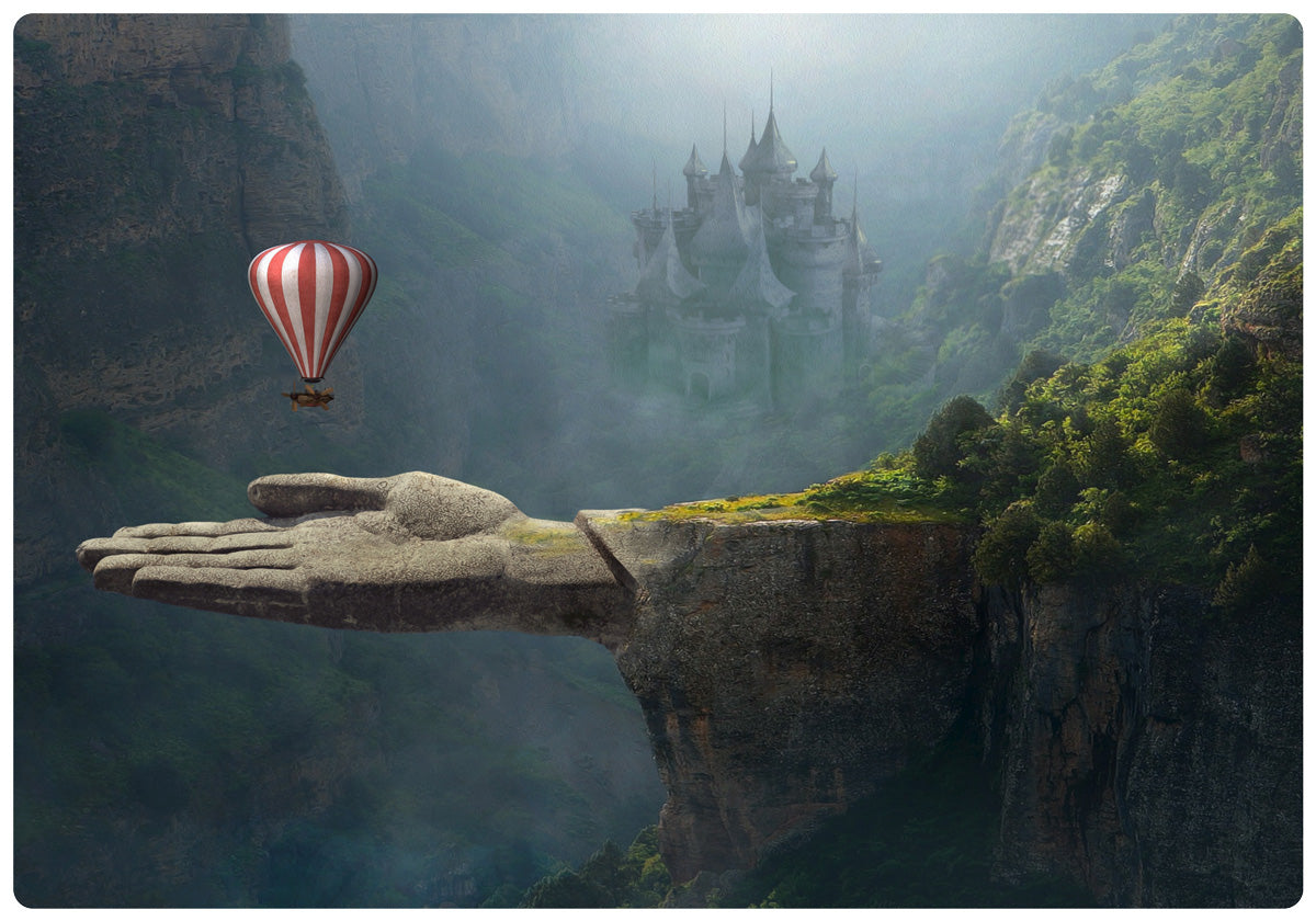 MONGOLFIERA IN MANO- POSTER in PVC da 3mm - PlastiWood (14556110)