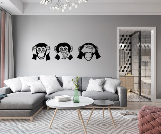 MONKEY - Adesivo murale wall sticker in vinile 40x150 cm - PlastiWood (14556112)