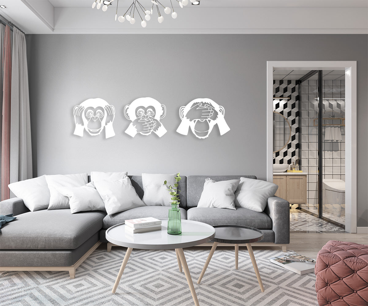 MONKEY - Adesivo murale wall sticker in vinile 40x150 cm - PlastiWood (14556114)