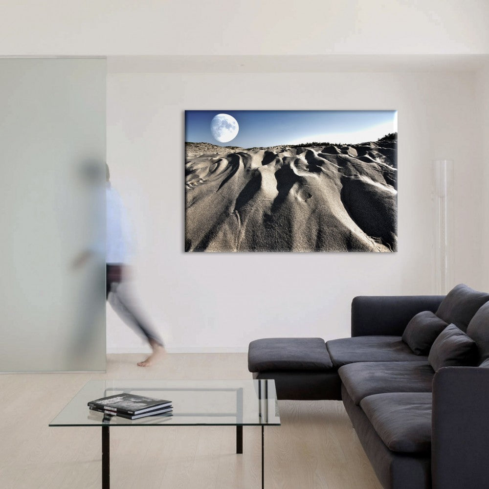 Moonscape surreale - Quadro Canvas su telaio in legno - PlastiWood (14556136)