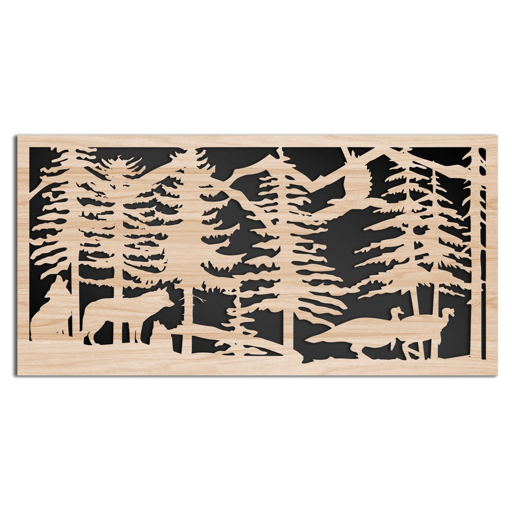 MOUNTAIN - Quadro arredo LASERCUT composito Legno e PVC - PlastiWood (14556150)