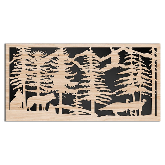 MOUNTAIN - Quadro arredo LASERCUT composito Legno e PVC - PlastiWood (14556150)