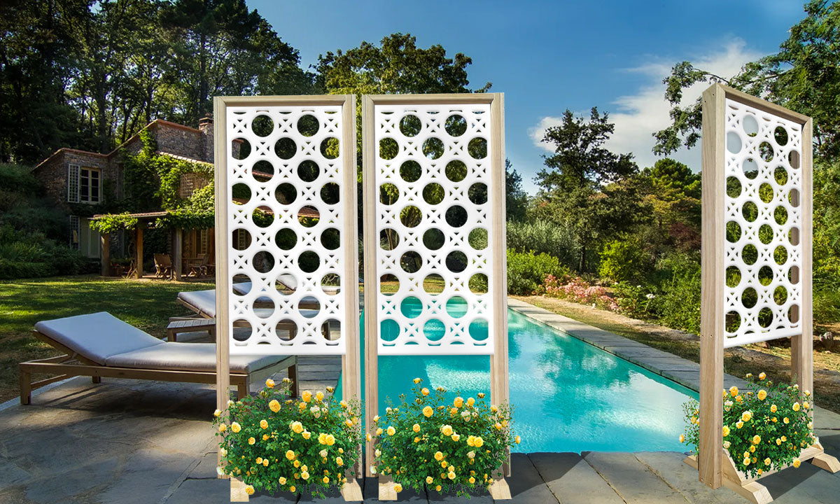 NOTTINGHAM - Separè - Paravento modulabile - 70x190cm - in Legno e PVC - PlastiWood (14556348)