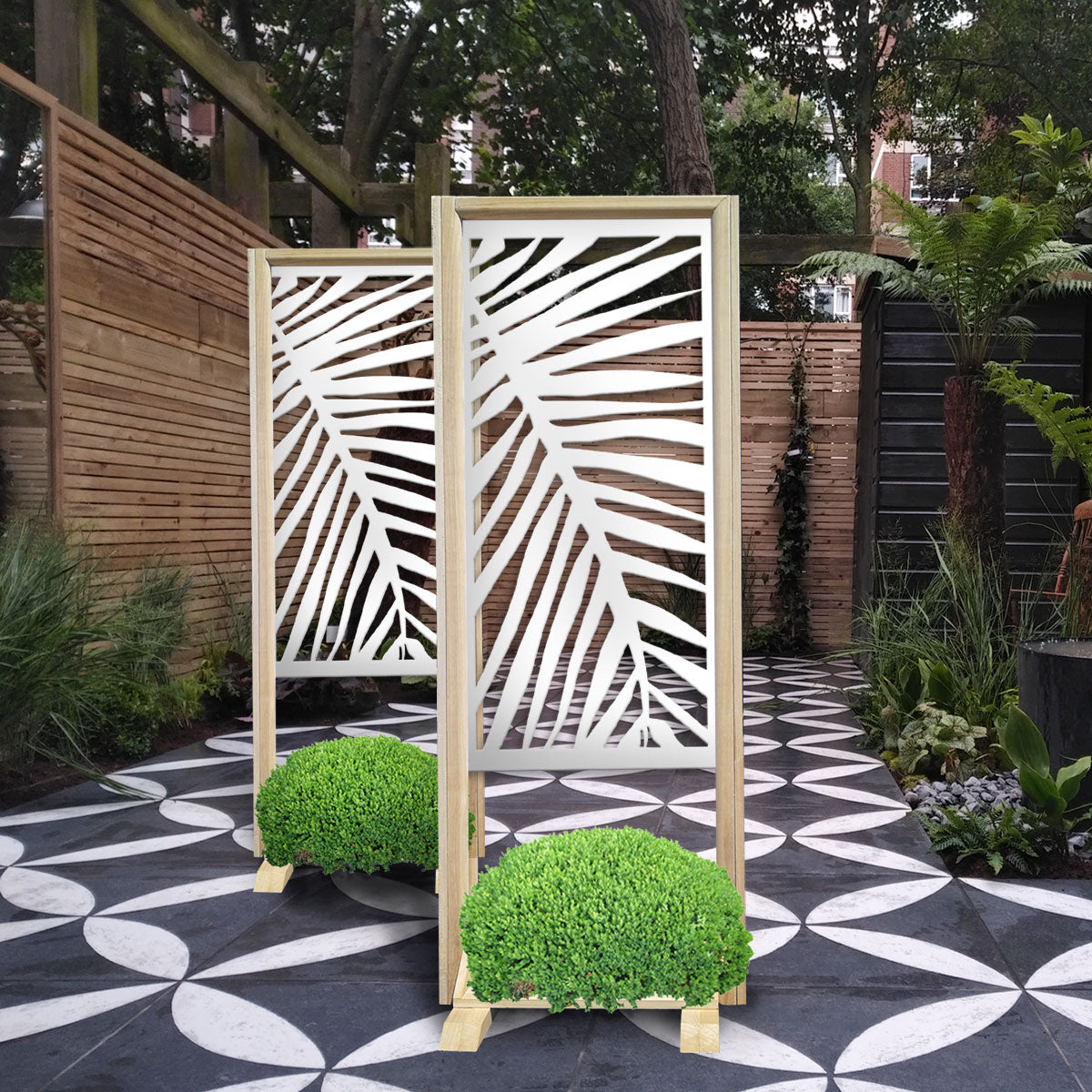 PALMA - Separè - Paravento modulabile - 70x190cm - in Legno e PVC - PlastiWood (14556437)