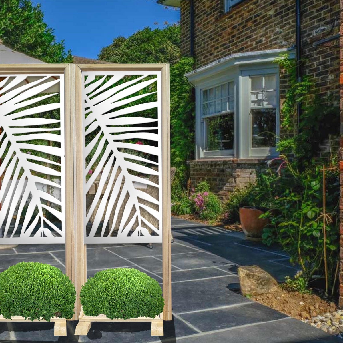 PALMA - Separè - Paravento modulabile - 70x190cm - in Legno e PVC - PlastiWood (14556439)