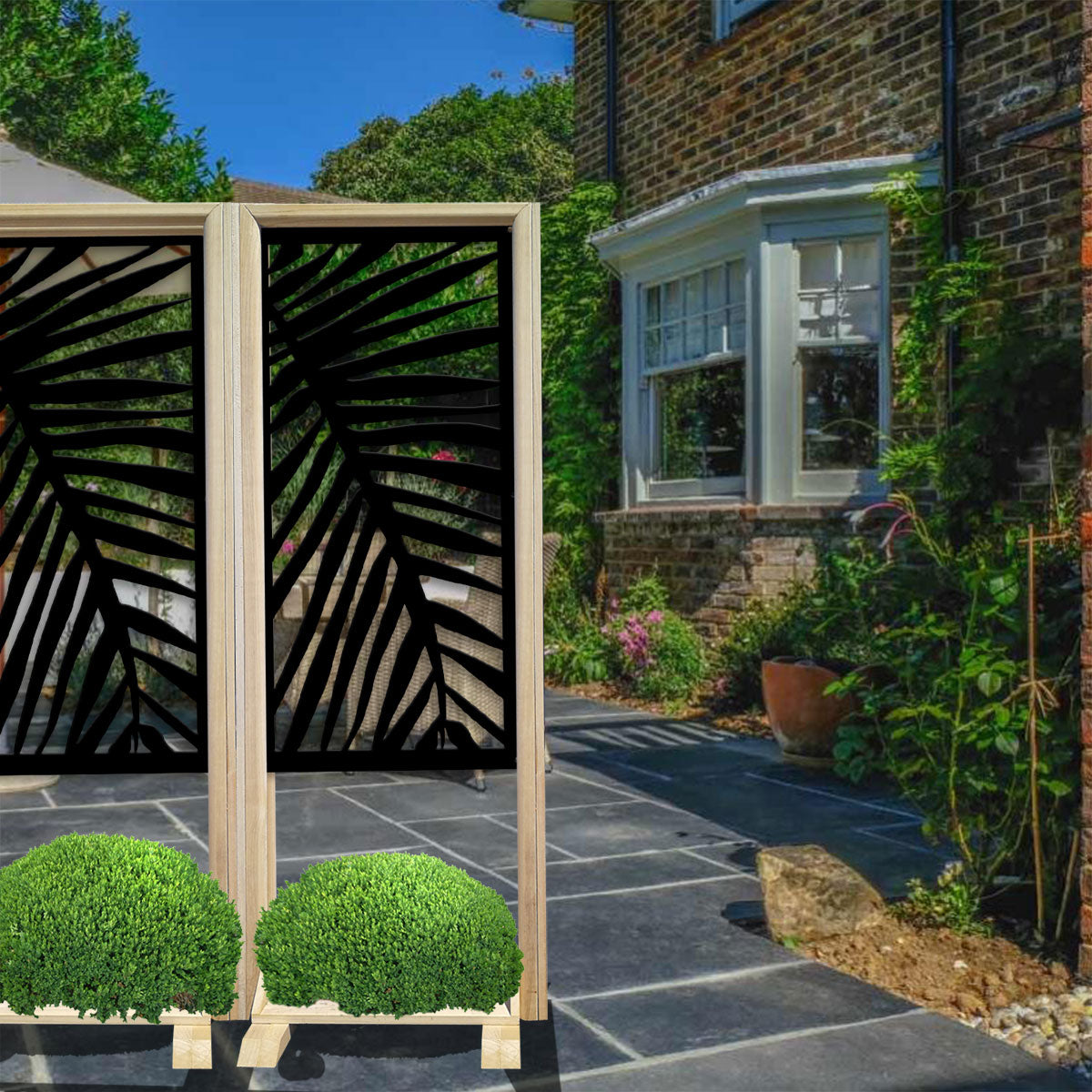 PALMA - Separè - Paravento modulabile - 70x190cm - in Legno e PVC - PlastiWood (14556440)