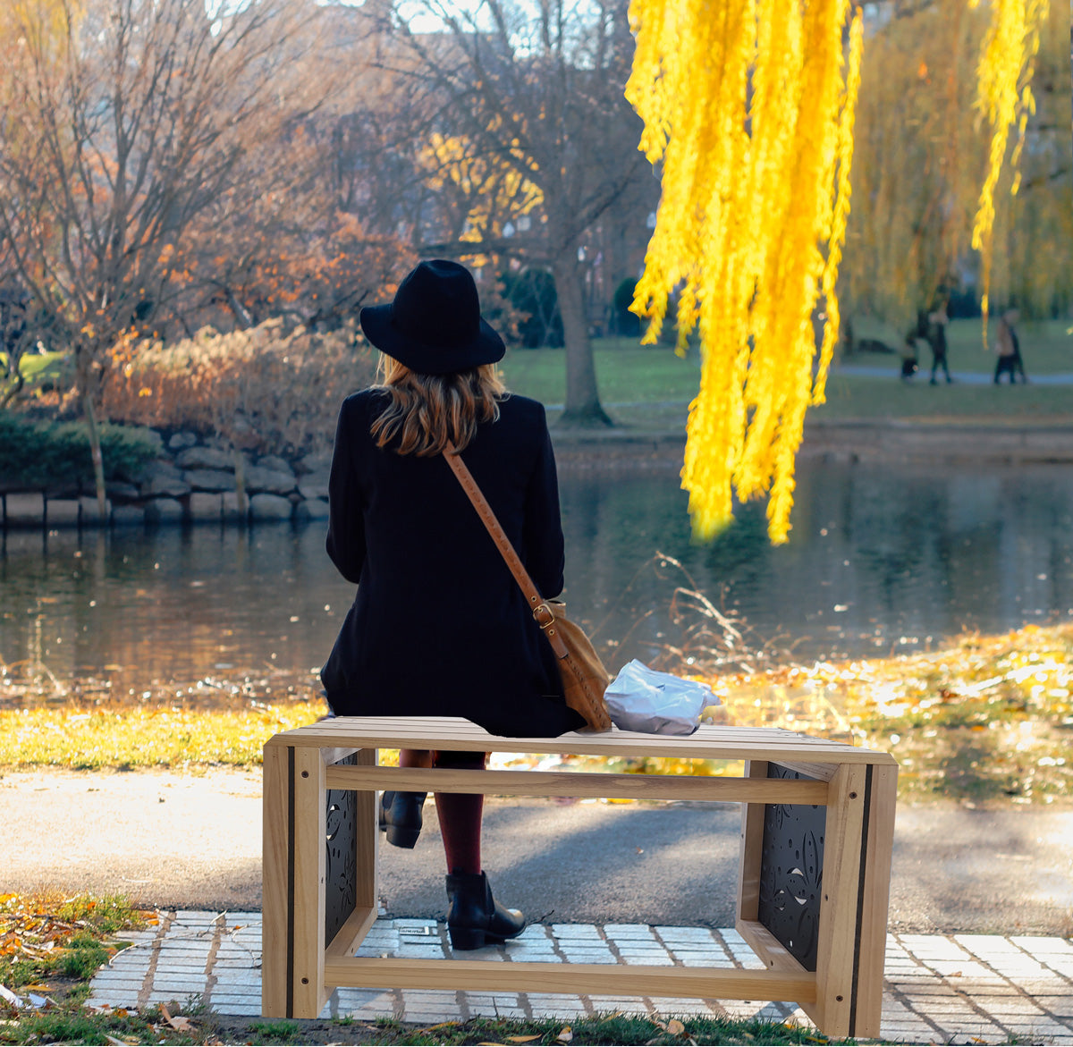 Panchina In Legno E Pvc Per Interno Ed Esterno Mod. FLOWERS - PlastiWood (14556453)