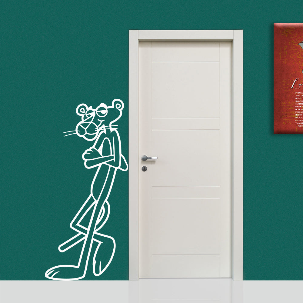 PANTERA ROSA - Adesivo murale wall sticker in vinile 55x120 cm - PlastiWood (14556518)