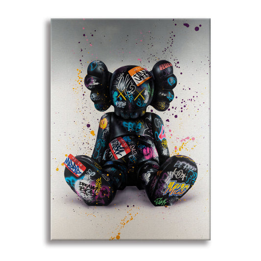 Peluche Grunge -  Quadro Canvas Contemporaneo su telaio in legno - PlastiWood (14556571)