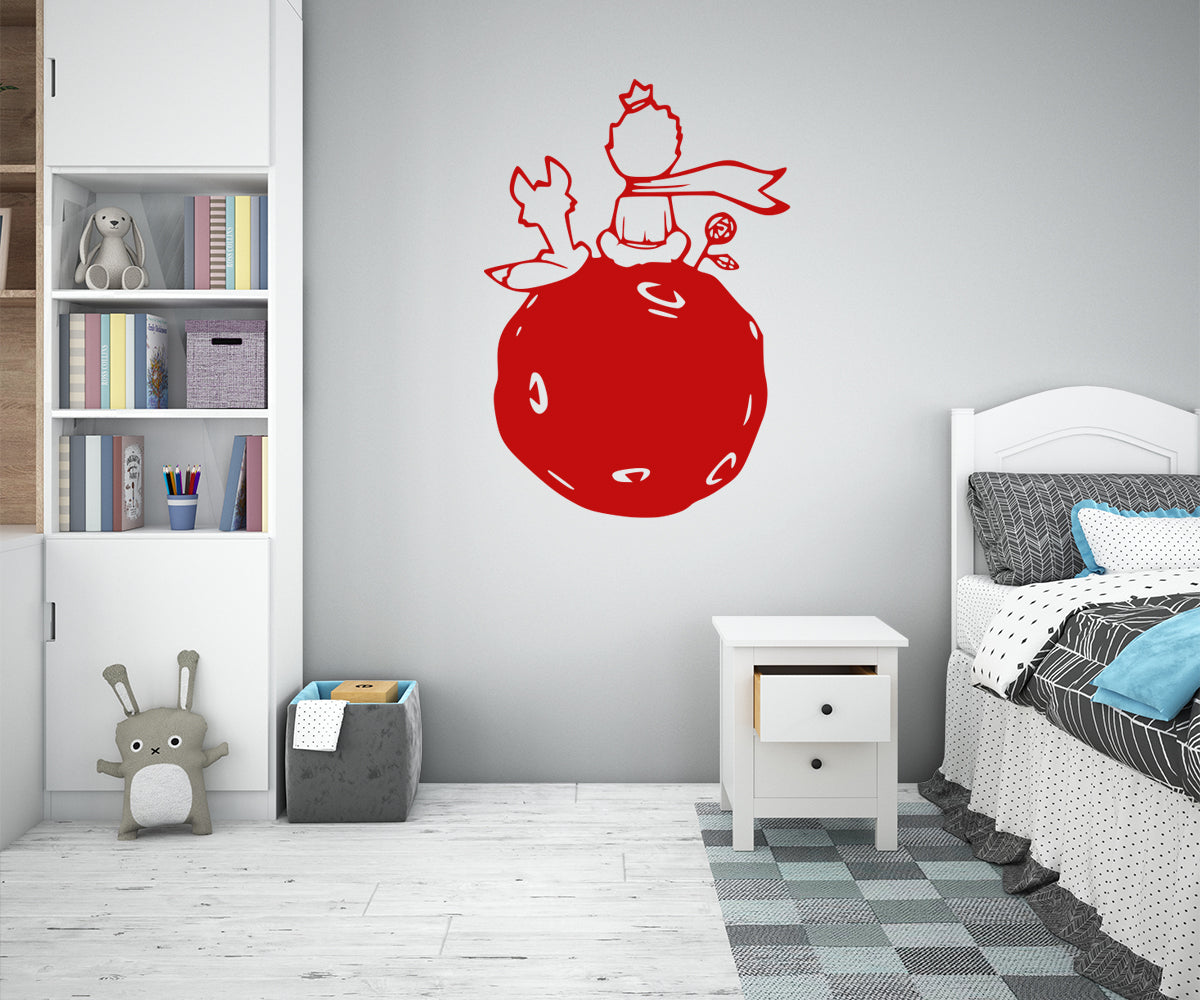 PICCOLO PRINCIPE - Adesivo murale wall sticker in vinile 55x90 cm - PlastiWood (14556607)